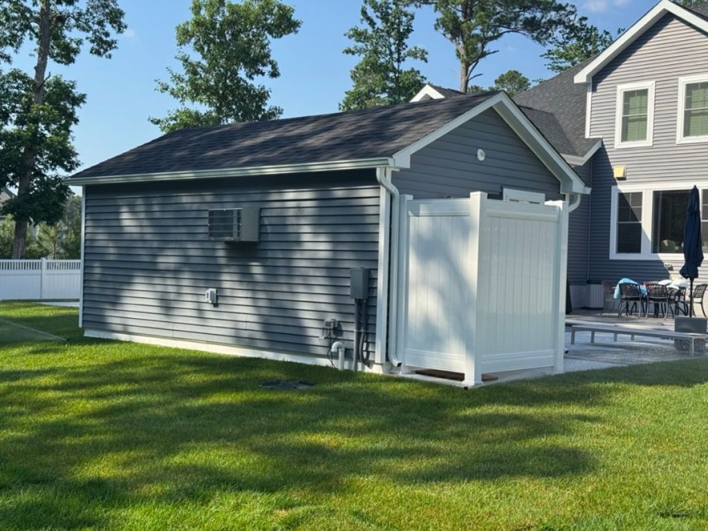 Turning a Detached Building into an All-Season Backyard Office