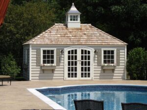 Classic Hip Roof Pool Accessory Building